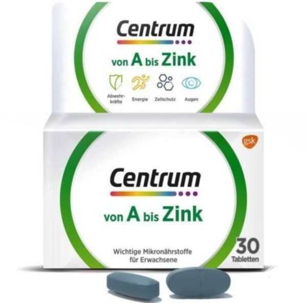 مولتی ویتامین کامل سنتروم Centrum A-Z آلمانی 30 عددی